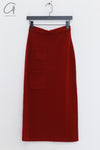 SWAYING 25 Early Spring Wool Pocket Cardigan/Skirt SW-SW25PS3B09-HONG Red Skirt SW25PS1T17 SW25PS3B09
